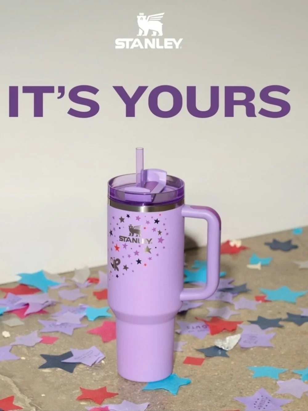 Stanley x Olivia Rodrigo Quencher H2.0 40OZ Purple FlowState Tumbler viral - Picture 3 of 10